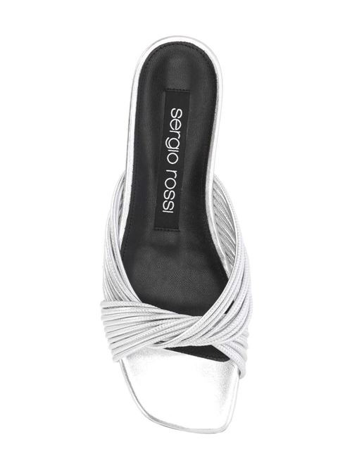 Woman Silver sandals Sergio Rossi | B08410MNAZ038102